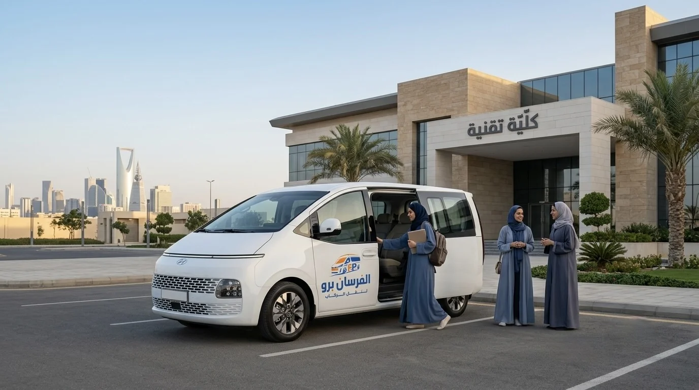 توصيل طالبات الكلية التقنية بالرياض